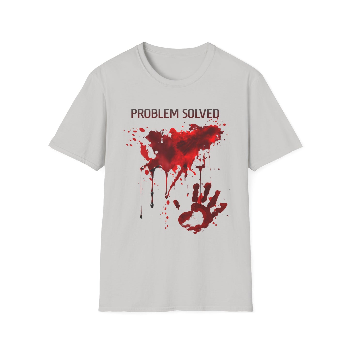 Problem Solved Shirt Blood Stained Horror Zombie Bloody T Shirt