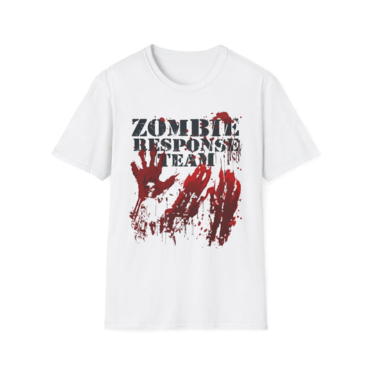 Zombie Shirt Blood Splatter Hands Zombie Response Team Bloody Gift T Shirt